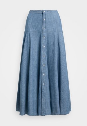 Polo Ralph Lauren COTTON CHAMBRAY A LINE SKIRT - Denimnederdele - chambray