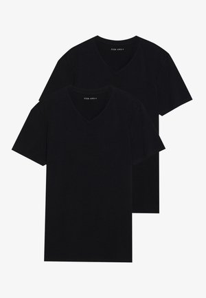2 PACK - T-shirts - true black