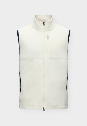 GANT, FLEECE VEST, mleczny