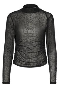GLIMMA HIGH NECK - Blus - black glitter