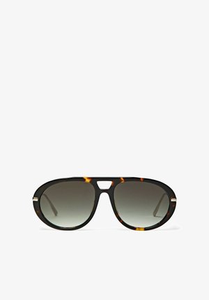 Massimo Dutti, TORTOISESHELL-EFFECT AVIATOR SUNGLASSES - Sonnenbrille - green