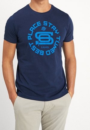 T-shirt med print - dark blue