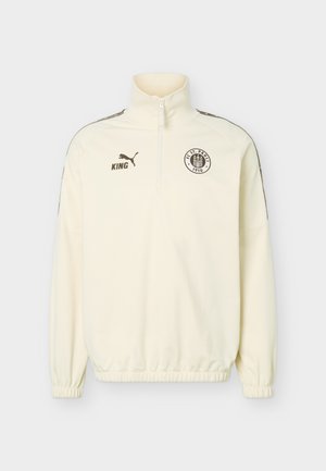 Puma, FC ST. PAULI KING ZIP PULLOVER - Article de supporter d'équipe de club - alpine snow/dark chocolate