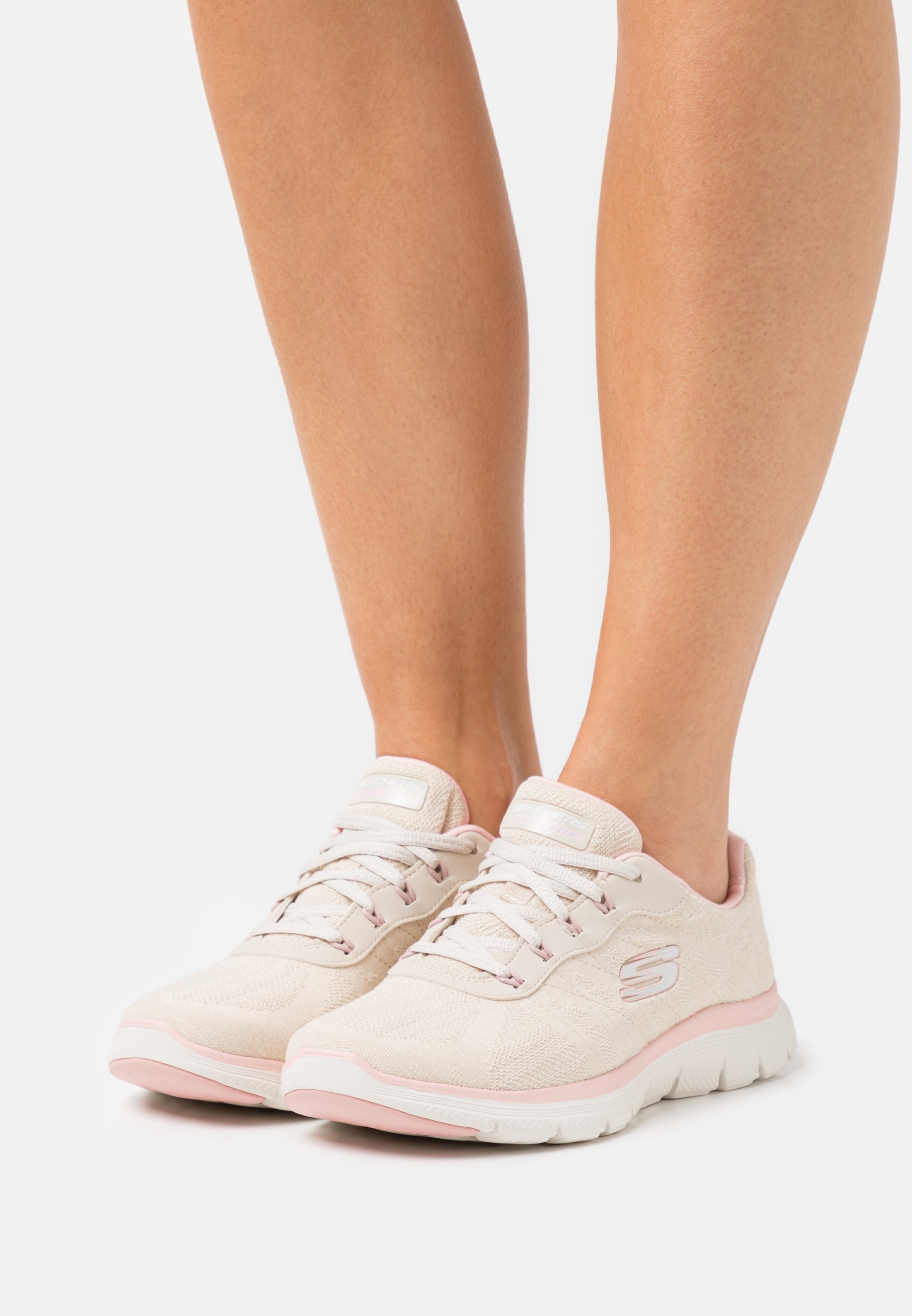 ziek Habubu Vertolking Skechers Sport FLEX APPEAL 4.0 - Sneakers laag - natural/pink/beige -  Zalando.nl