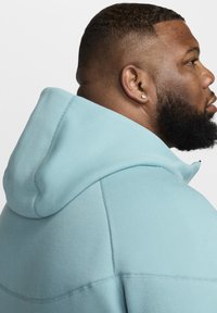 Nike Sportswear TECH - Zip-up sweatshirt - denim turquoise black