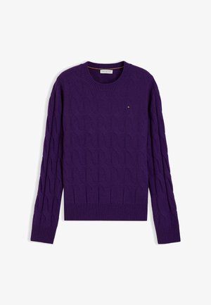 Tommy Hilfiger, CABLE - Πουλόβερ - midnight purple