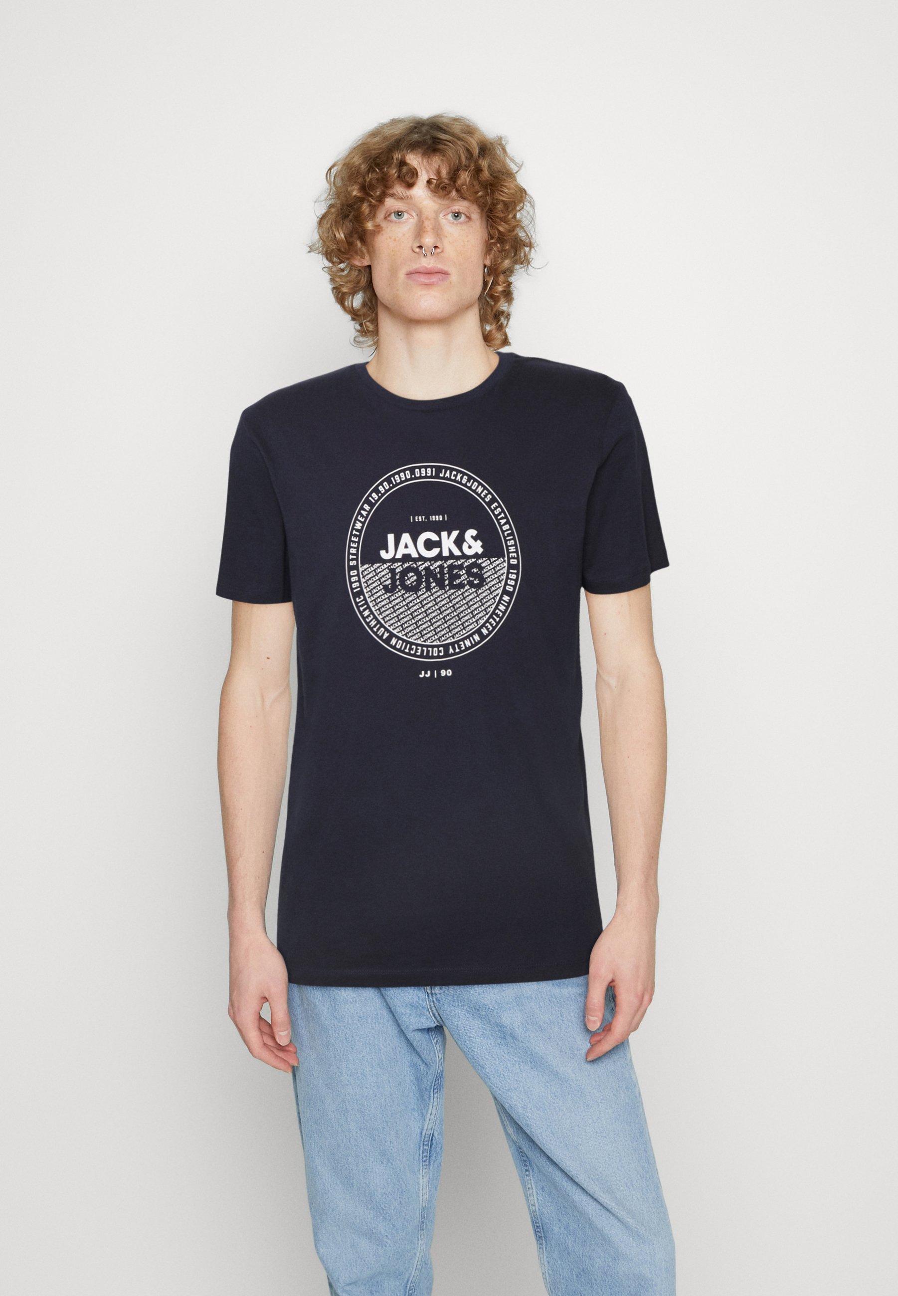 JACK & JONES Jorvarenna Men's Pigment Dye Tee SS Crew Neck, Celadon Tint, XS
