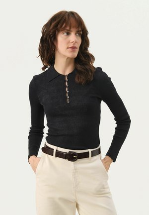 MOKIPW - Pullover - dark navy black lurex stripe