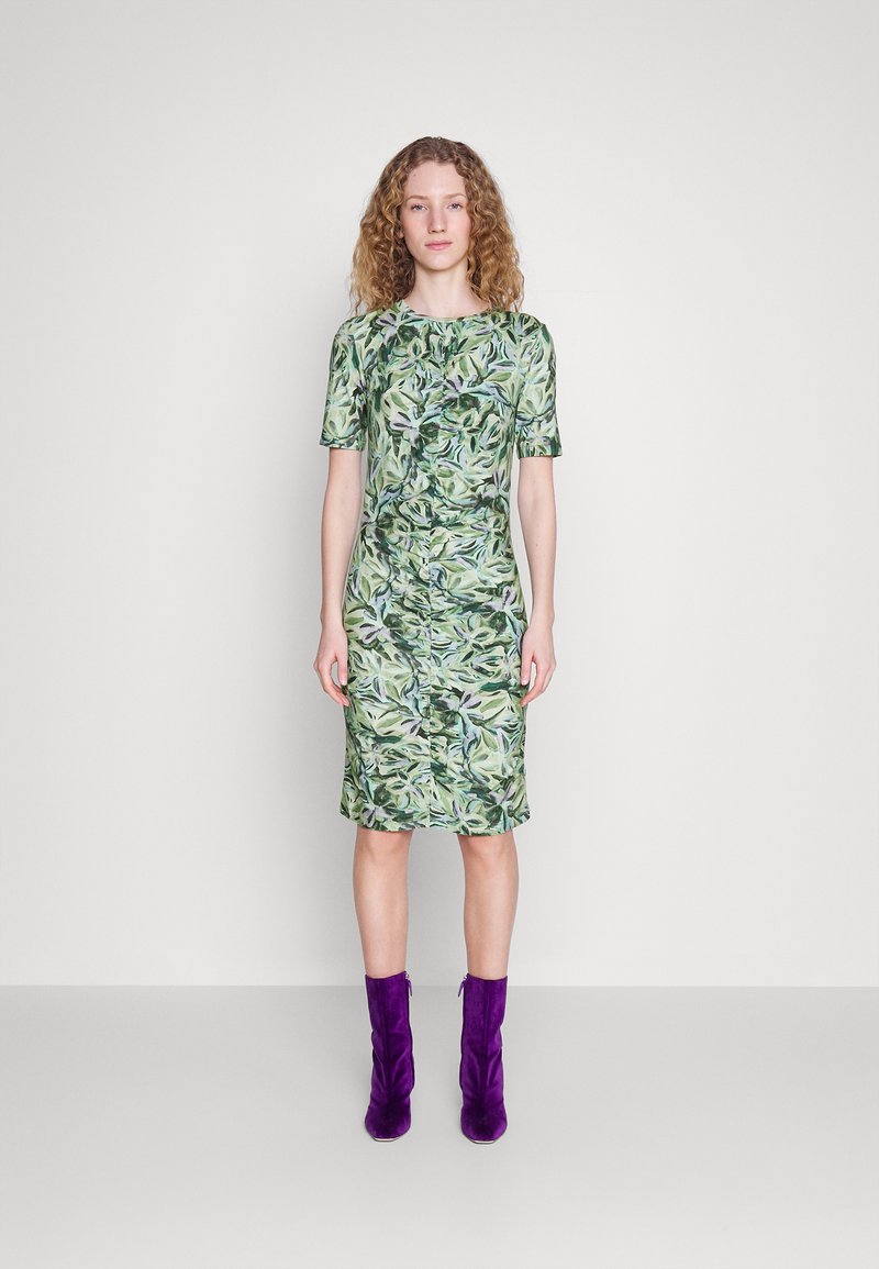 PS Paul Smith WOMENS STARGAZING DRESS Robe en jersey greens/vert