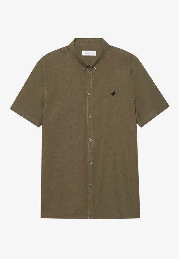 SHORT SLEEVE OXFORD - Shirt - olive night3