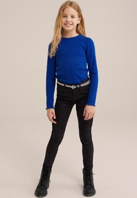 WE Fashion Top s dlhým rukávom - blue