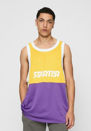 SPLIT TANK - Viršus - californiayellow realviolet