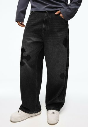 Bershka, - Jeansy Relaxed Fit