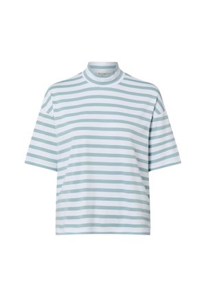 MUENCHEN - T-Shirt print - mint weiß