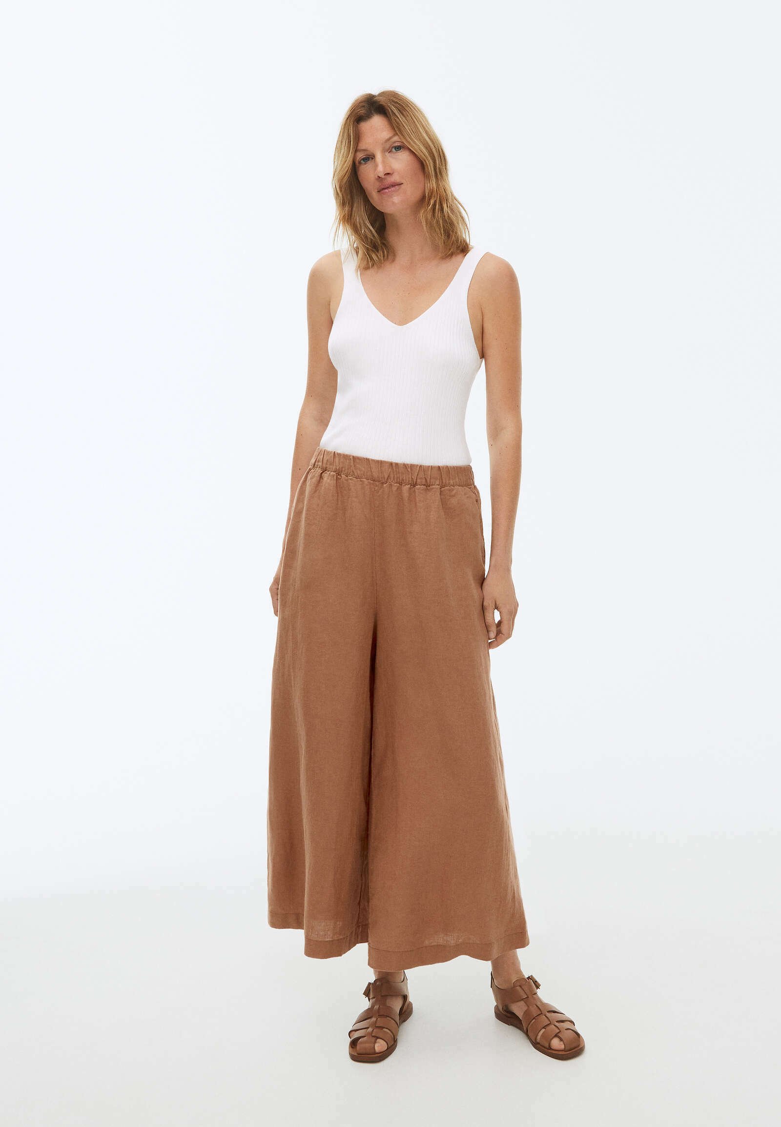 OYSHO Pantaloni - brown/marrone - Zalando.it