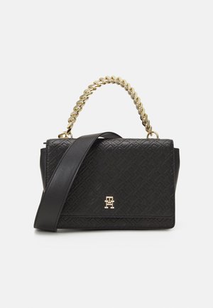 Tommy Hilfiger REFINED MED CROSSOVER MONO - Torbica - black