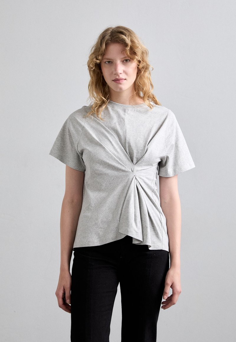 Victoria Beckham - BODY TWIST TEE - T-shirt imprimé - grey, Agrandir