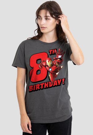 IRON MAN BIRTHDAY 8 - Print T-shirt - anthracite