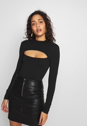 Topper langermet - black