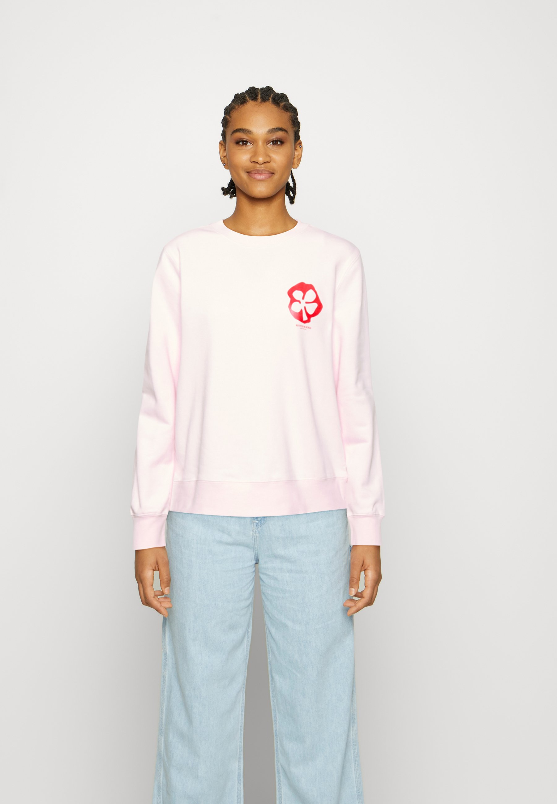 Scotch u0026 Soda BLEND GRAPHIC - Sweatshirt - pink - Zalando.co.uk