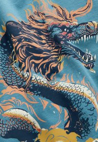 Next RELAXED FIT SHORT SLEEVE GRAPHIC STANDARD - T-Shirt print - teal blue dragon back print