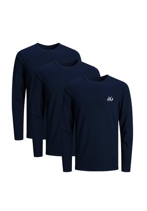 Jack & Jones CORISE INFINITY CREW NECK 3-PACK - MIT LOGO - Langarmshirt - blue
