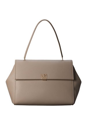Calvin Klein EMBLEM SATCHEL - Torbica - desert taupe