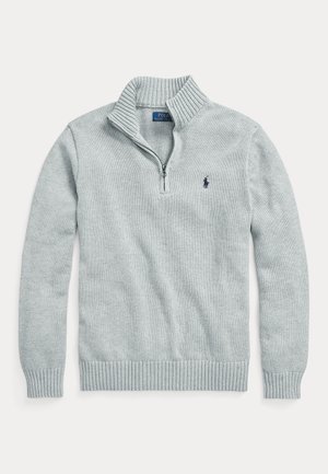 COTTON QUARTER-ZIP SWEATER - Πουλόβερ - andover heather