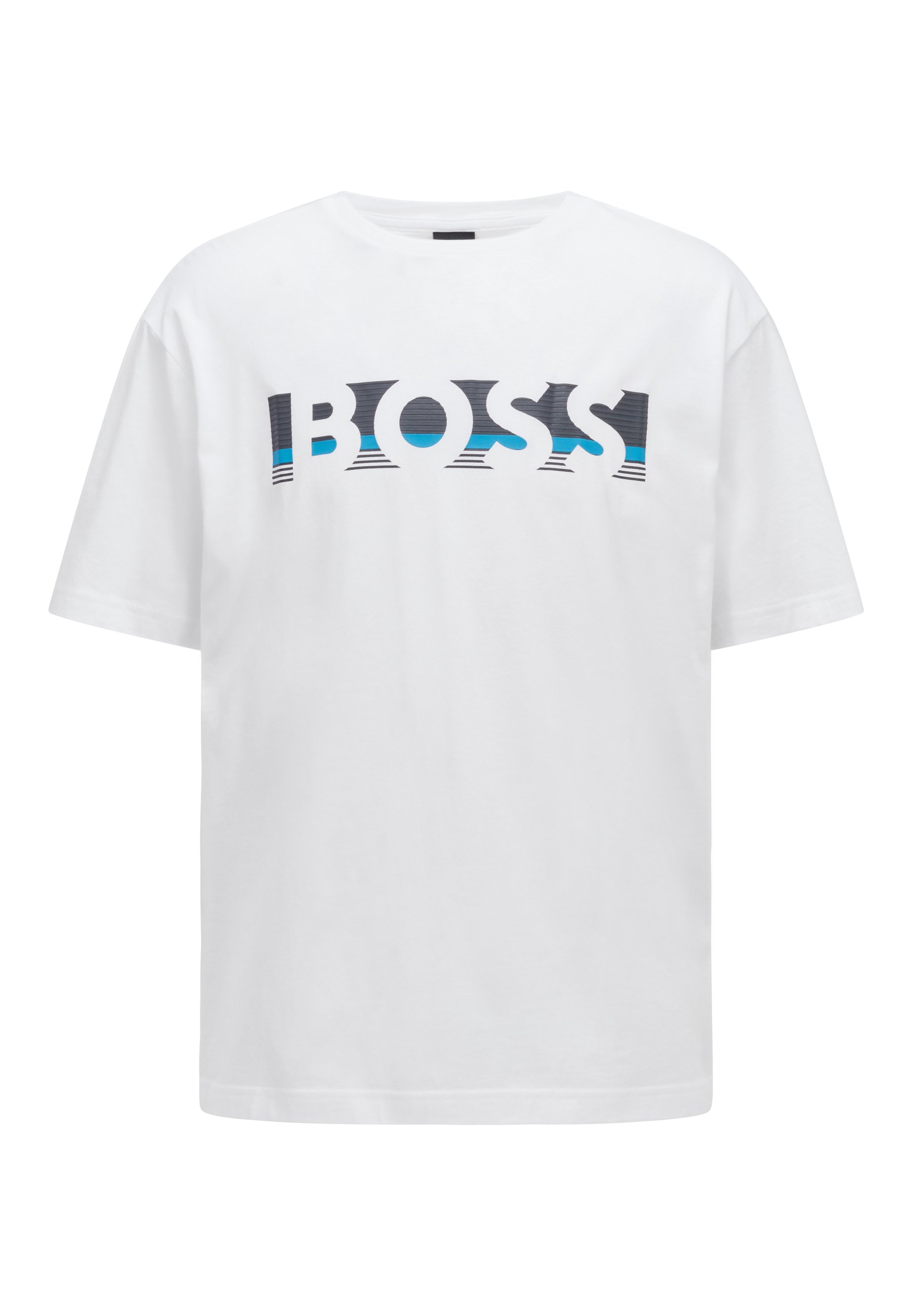 BOSS TEE - T-Shirt print - white/weiß 