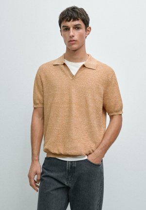 TEXTURED - Poloshirts - mustard yellow
