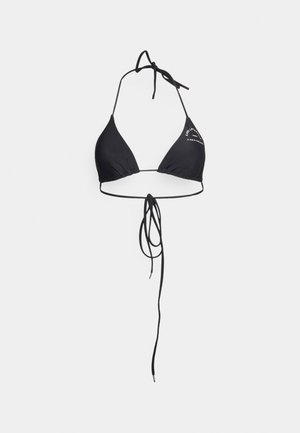 KARL LAGERFELD LOGO - Top de bikini - black