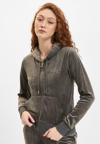 Juicy Couture ROBERTSON CLASSIC - Mikina so zipsom - raven
