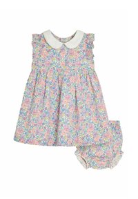 JoJo Maman Bébé - REGULAR FIT - FLORAL FRILL SHOULDER SET - Vestido informal - coral pink Imagen en miniatura 1
