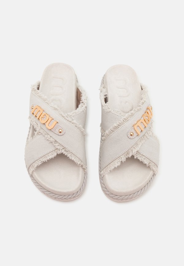 CRISS-CROSS - Mules - beige4