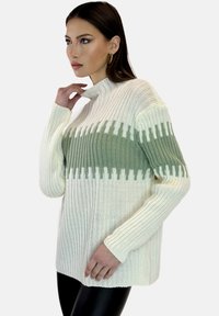 Elara Stickad tröja - grün