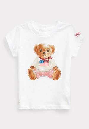 Polo Ralph Lauren POLO BEAR COTTON JERSEY TEE - Tričko s potlačou - white