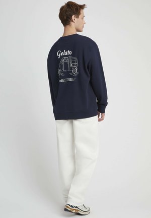 IMPRIMÉ DEVANT DOS - Sweatshirt - bleu foncé