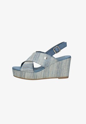 Refresh Sandalias de cuña - blu