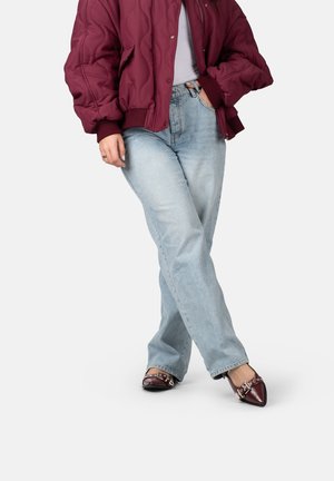 Slingback ballerina´s - dark red