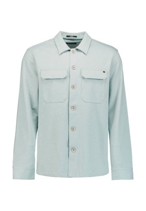 NO EXCESS, MELANGE TWILL OVERSHIRT - Overhemd - dusty blue