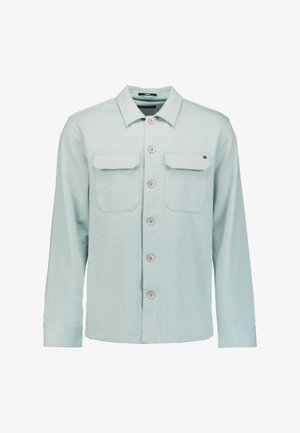 NO EXCESS, MELANGE TWILL OVERSHIRT - Overhemd - dusty blue