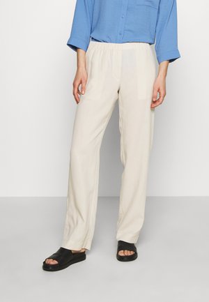 HOYS STRAIGHT PANTS - Stoffhose - warm white