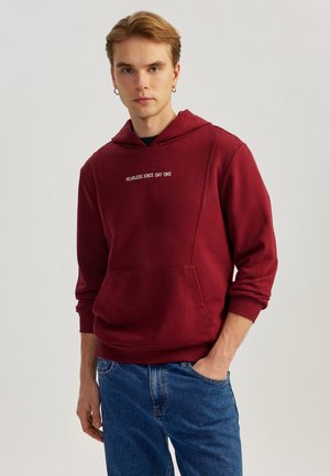 Jersey con capucha - bordeaux