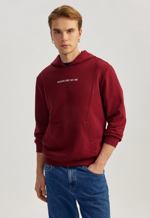 Kapuzenpullover - bordeaux