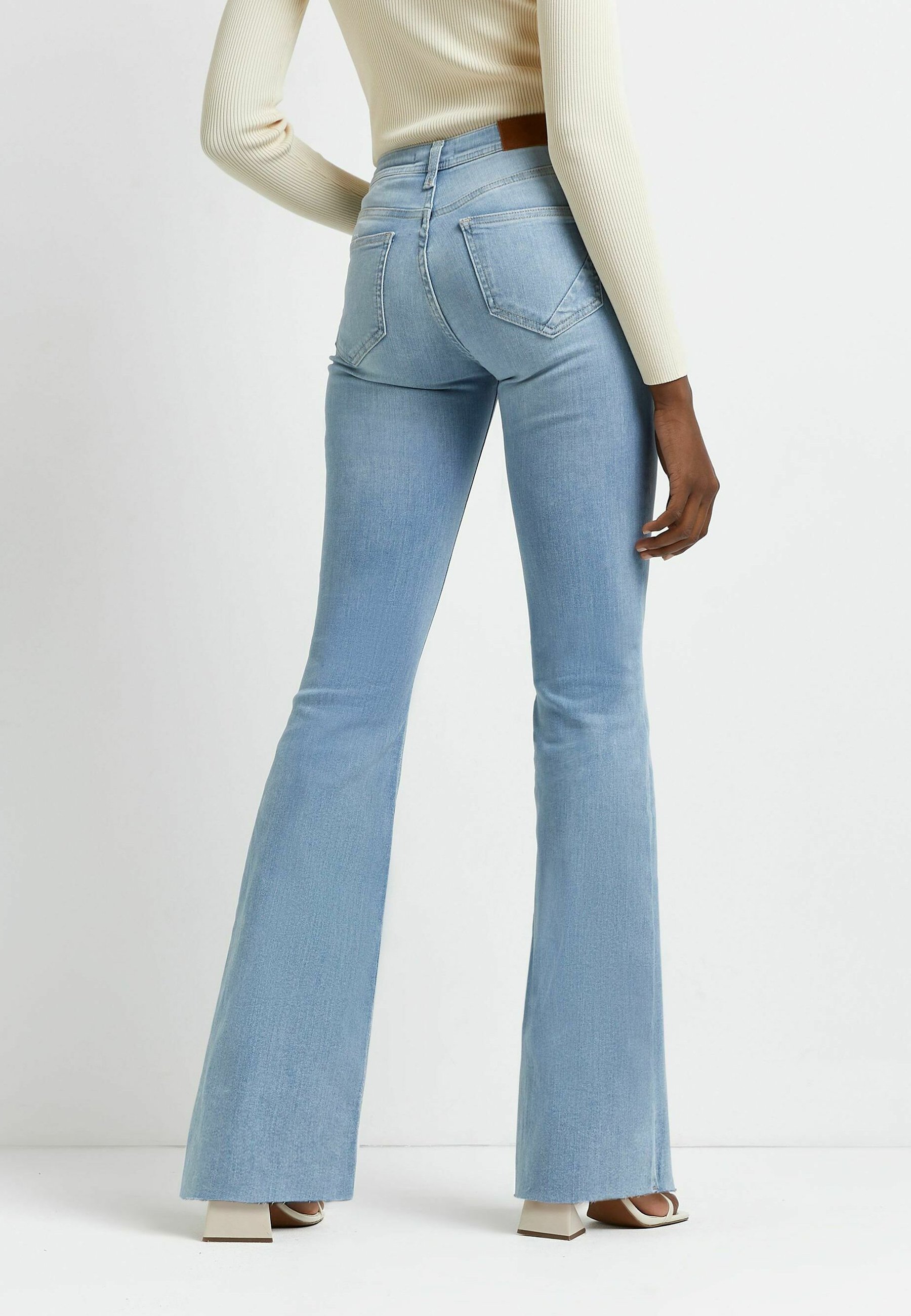 River Island Flared Jeans - denim light 