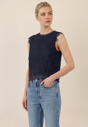 SPITZEN - Bluse - nachtblau
