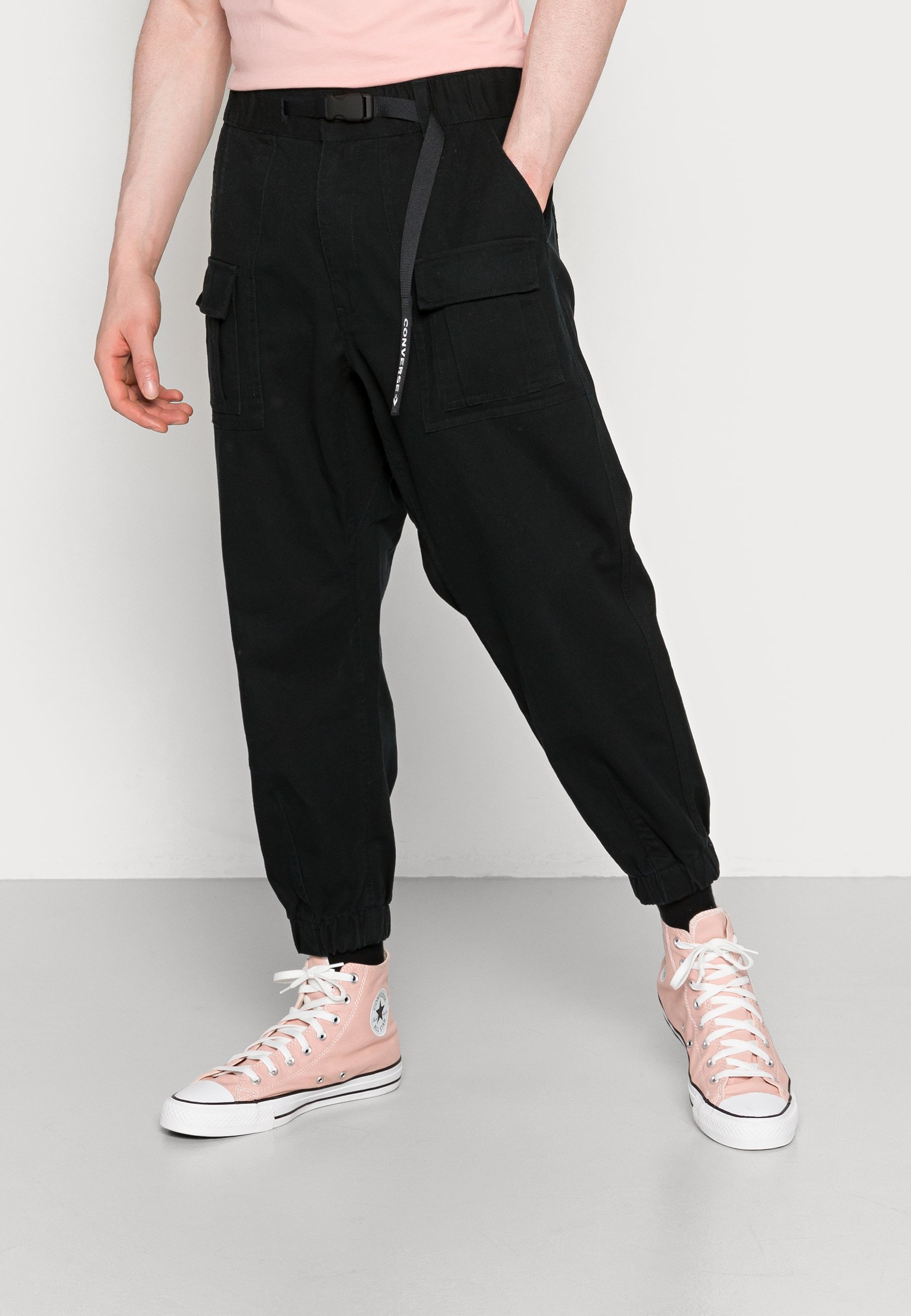 Converse EMBROIDERED STAR CHEVRON - Pantaloni sportivi - black/nero -  Zalando.it