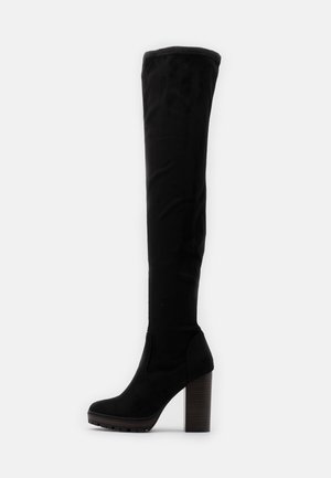 Laarzen met hoge hak - black