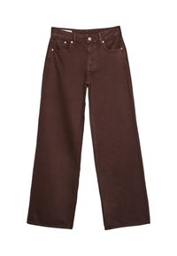 Wijde jeans - mottled brown