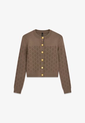 MARCIANO BY GUESS, MARCIANO MONOGRAMM CARDIGAN - Cardigan - braun